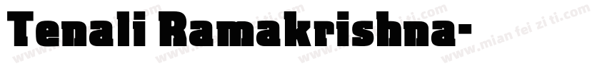 Tenali Ramakrishna字体转换